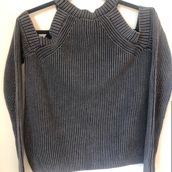 Rag and Bone Cold Shoulder Cotton Sweater - Picture 6 of 7